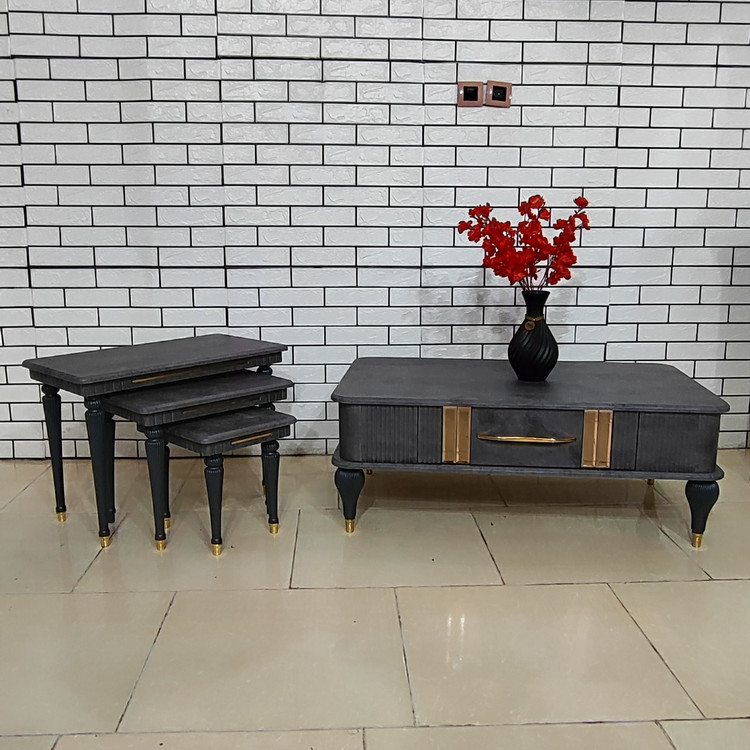 میز جلومبلی عسلی تمام وکیوم مدل کارول